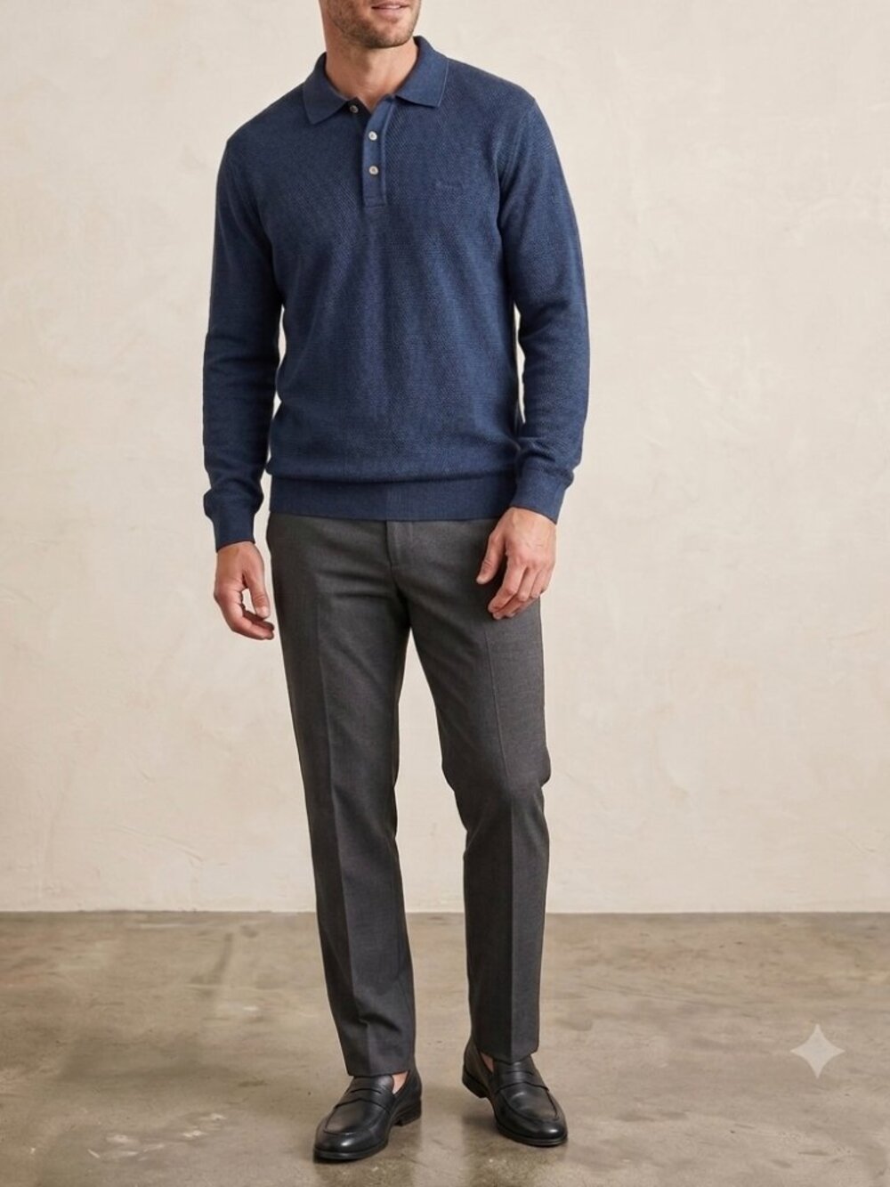 Vintage Alexander Julian Colours Mens Sweater Blue Large 100% Cotton Preppy 90s